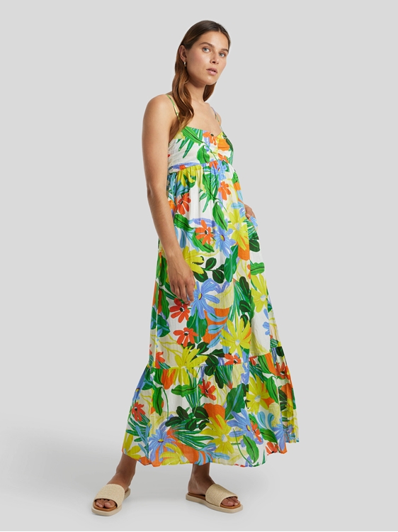 Image sur Robe midi imprimé floral
