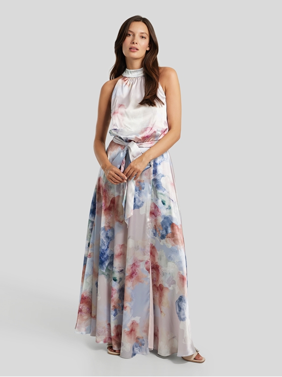 Bild von Abendkleid mit floralem Print