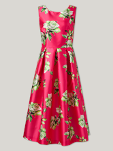 Image sur Robe midi à motifs MIKADO