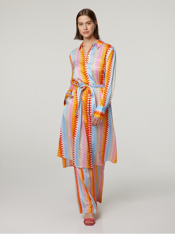 Robe chemisier en soie