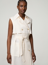 Bild von Trenchcoat-Kleid mit Leinen