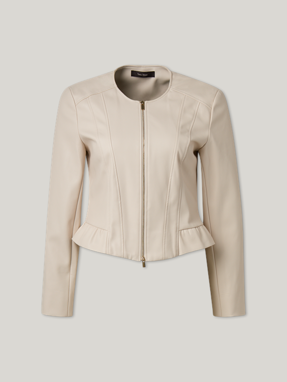 Bild von Faux-Lederjacke