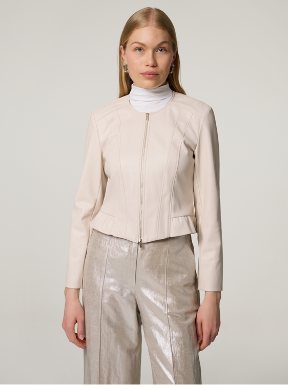 Bild von Faux-Lederjacke