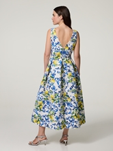 Image sur Robe midi avec imprimé