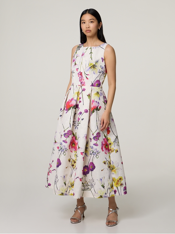 Image sur Robe midi avec imprimé floral