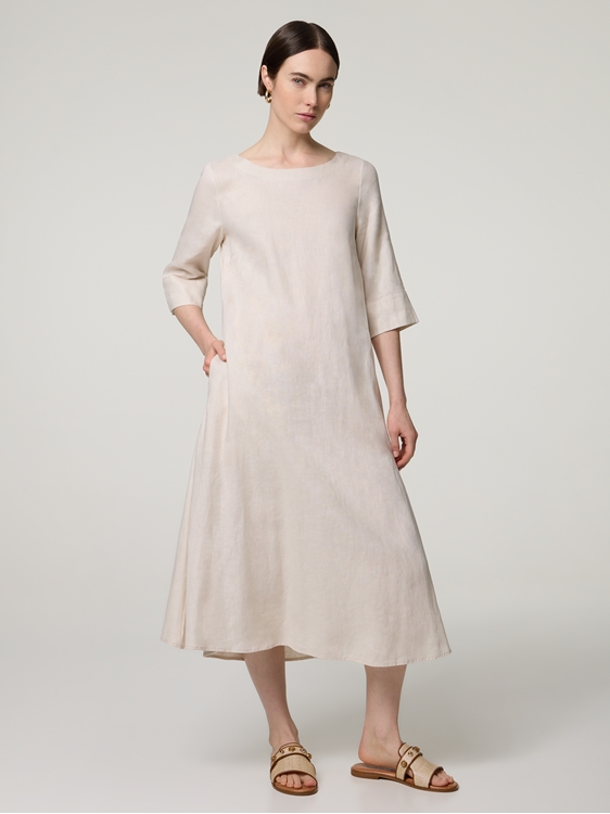 Image sur Leinen Midikleid