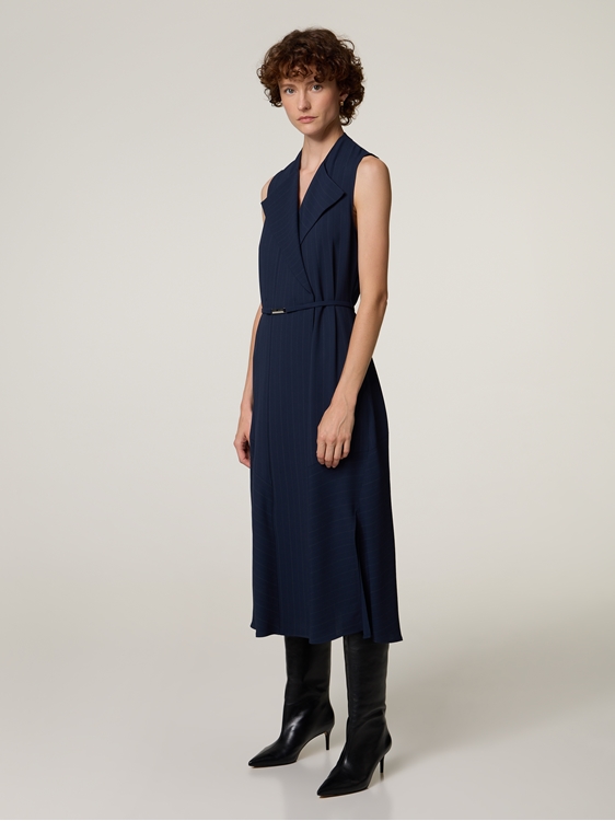 Bild von Midikleid mit Nadelstreifen