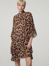 Image sur Robe mini en imprimé léopard