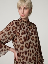 Image sur Robe mini en imprimé léopard