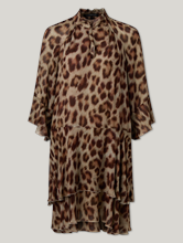 Image sur Robe mini en imprimé léopard