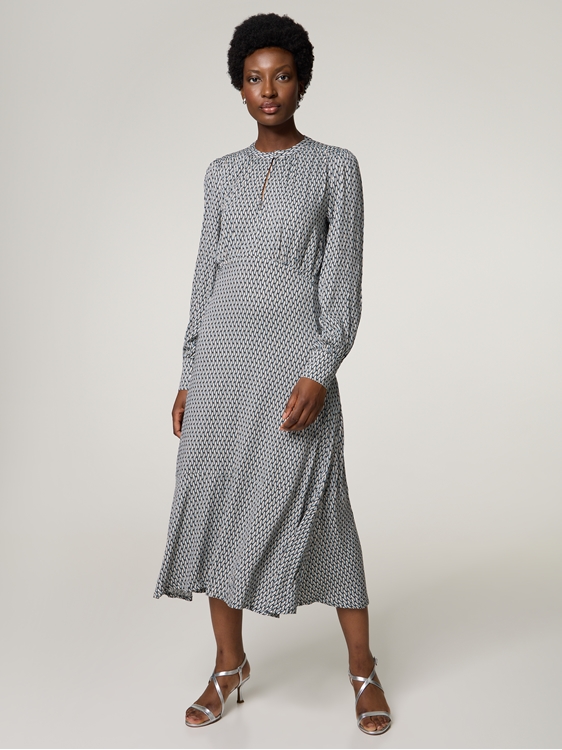 Image sur Robe midi imprimée