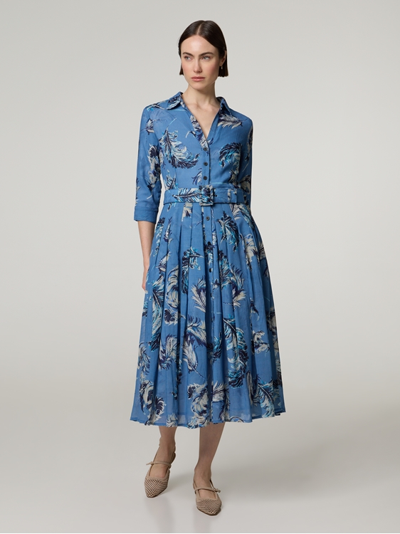 Image sur Robe midi imprimée AUDREY