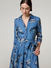 Image sur Robe midi imprimée AUDREY