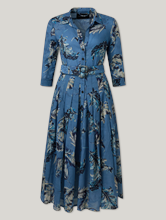 Image sur Robe midi imprimée AUDREY