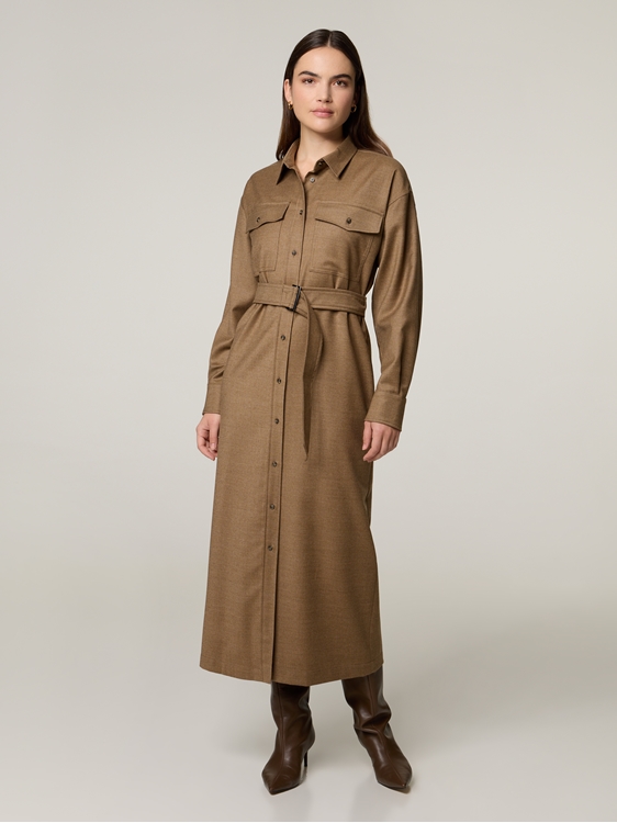 Bild von Flanell Blusenkleid