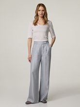 Bild von Bundfaltenhose mit Leinen