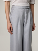 Bild von Bundfaltenhose mit Leinen