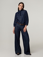 Image sur Pantalon large en look denim