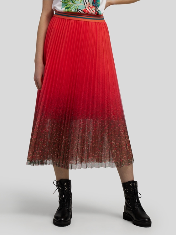 Jupe plissée store en tulle