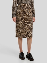 Bild von Bleistiftjupe mit Leo-Print