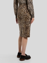 Bild von Bleistiftjupe mit Leo-Print