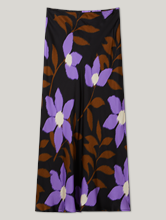 Bild von Midijupe mit Blumenprint