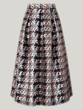 Image sur Midijupe à motifs PIED IVORY