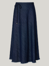 Image sur Jupe midi au look denim