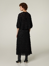 Image sur Jupe midi en jacquard à plumes VODIA