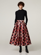 Image sur Jupe midi à motifs LUNA