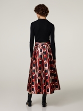 Image sur Jupe midi à motifs LUNA