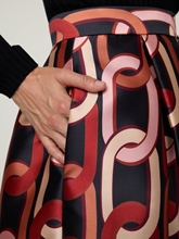 Image sur Jupe midi à motifs LUNA