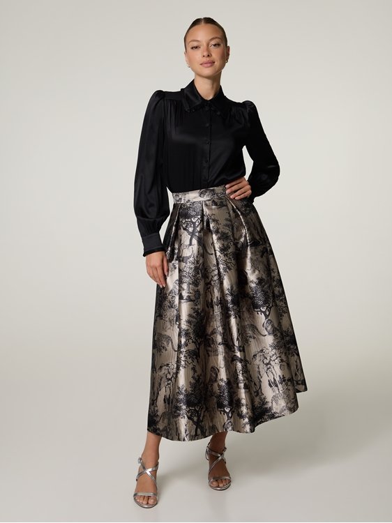 Bild von Midijupe mit Muster LUNA