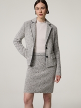 Image sur Mini-jupe bouclée en laine