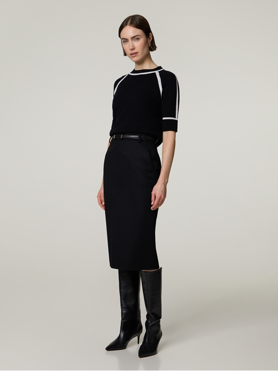 Image sur Midijupe en laine vierge ALETE