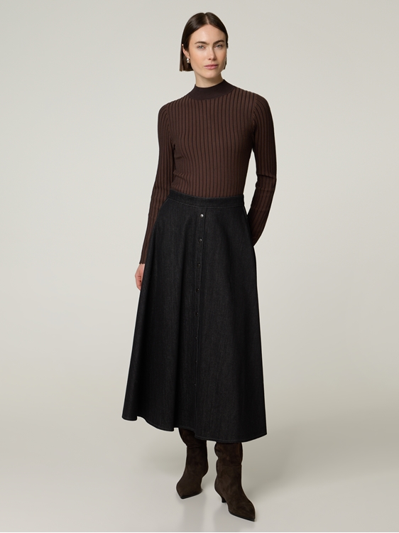 Image sur Jupe midi en denim