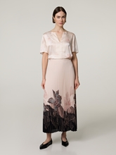 Image sur Jupe plissée imprimée