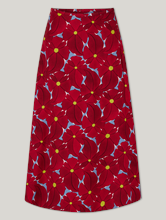 Bild von Midijupe mit Blumenprint