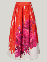 Bild von Midijupe mit Muster LUNA