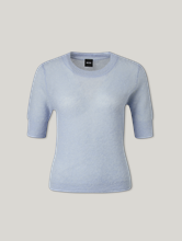Image sur T-shirt en tricot avec mohair