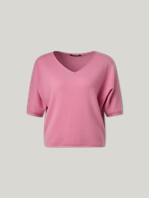 Image sur T-shirt en tricot avec cachemire