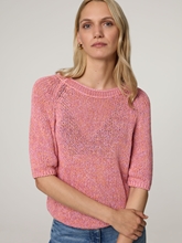 Image sur T-shirt tricoté avec du lin