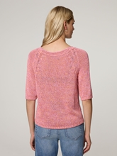 Image sur T-shirt tricoté avec du lin
