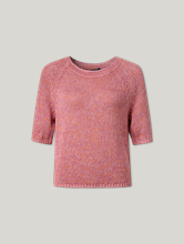 Image sur T-shirt tricoté avec du lin