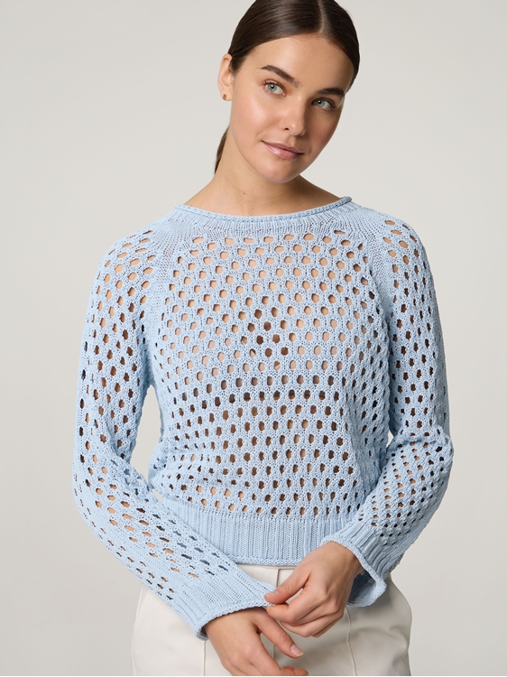 Bild von Strickpullover mit Baumwolle