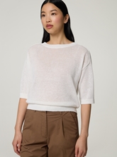 Image sur T-shirt tricoté avec du lin