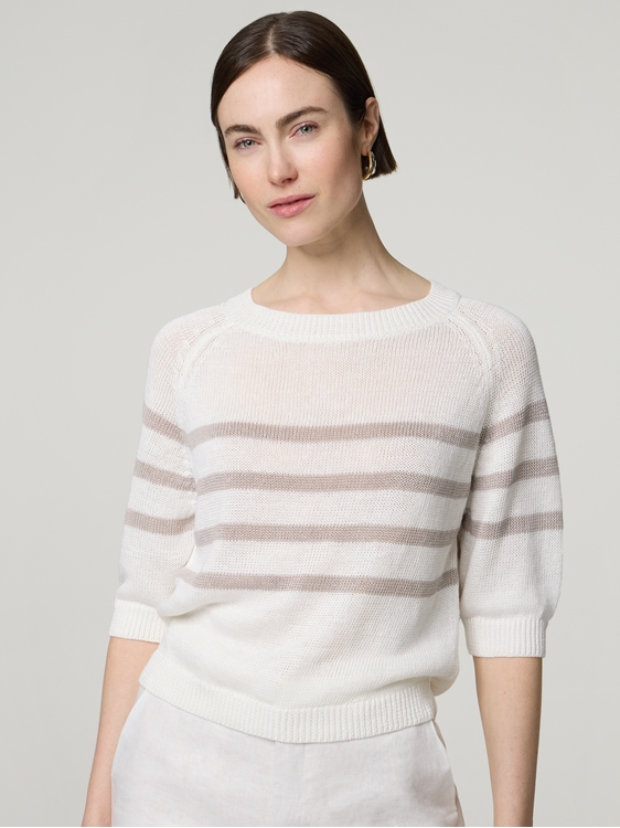 Bild von Strickshirt aus Leinen