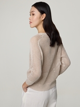 Bild von Pullover mit Lochstickerei