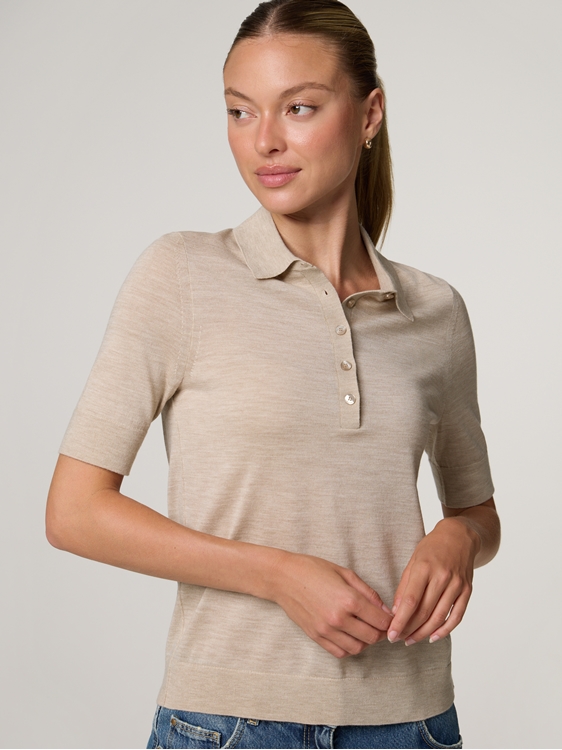 Bild von Merino Polo Pullover