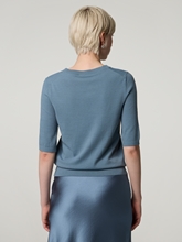 Image sur T-shirt tricoté en laine